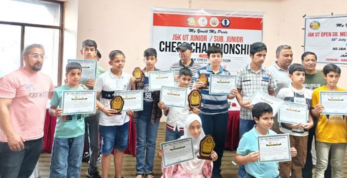 All J&K State Chess Tournament Concludes with Stellar Performances at Srinagar Sports Club