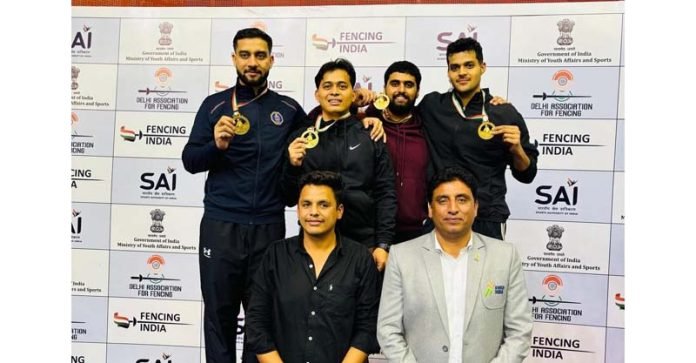 J&K Clinches Gold in Men’s Sabre Team Event at Senior National Fencing Championship