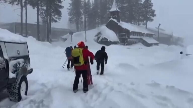 Six Skiers Rescued After California Avalanche, Search Continues for Nine Others