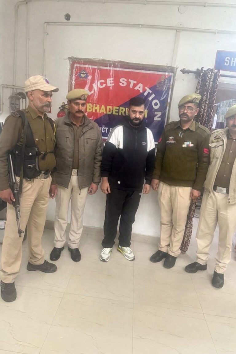 Absconder Evading Arrest Since Long Apprehended By Doda Police from Rajasthan