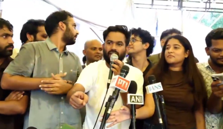 “Jhukti hai duniya, jhukaane vaala chahiye,” CJP founder Abhijeet Dipke says will continue protests after Education Minister resigns